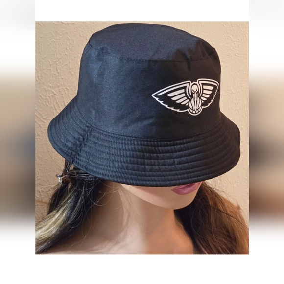 New Orleans Pelicans NBA Black Reversible Bucket Hat Sprite 2-in-1 Hat Pre-owned - Picture 13 of 14